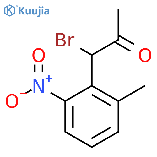 2-(1-Bromo-2-oxopropyl)-3-nitrotoluene structure