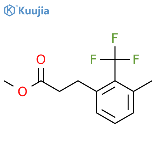 Methyl 3-(3-methyl-2-(trifluoromethyl)phenyl)propanoate structure