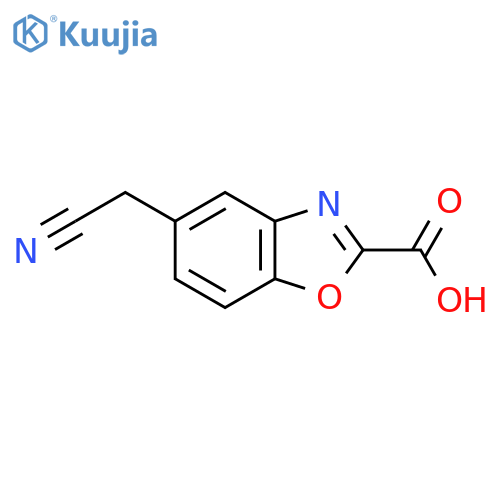 5-(Cyanomethyl)benzo[d]oxazole-2-carboxylic acid structure