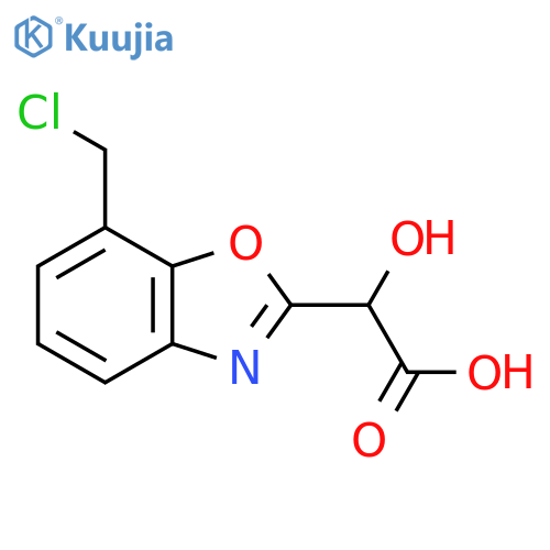 2-(Carboxy(hydroxy)methyl)-7-(chloromethyl)benzo[d]oxazole structure