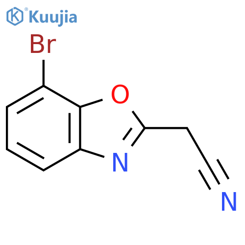 7-Bromobenzo[d]oxazole-2-acetonitrile structure