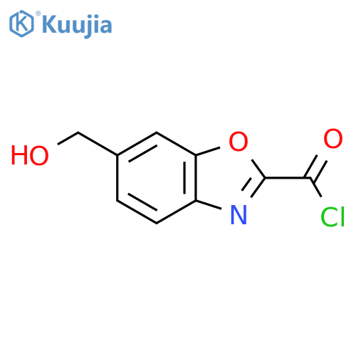 6-(Hydroxymethyl)benzo[d]oxazole-2-carbonyl chloride structure