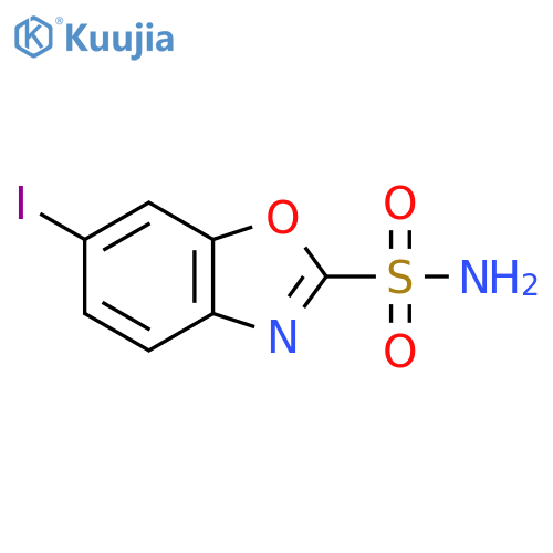 6-Iodobenzo[d]oxazole-2-sulfonamide structure