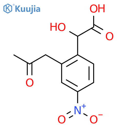 4-Nitro-2-(2-oxopropyl)mandelic acid structure