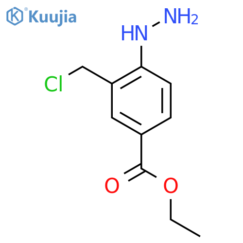 Ethyl 3-(chloromethyl)-4-hydrazinylbenzoate structure