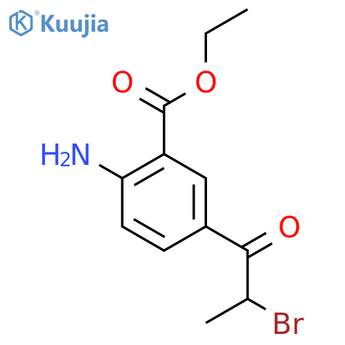 Ethyl 2-amino-5-(2-bromopropanoyl)benzoate structure