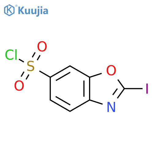 2-Iodobenzo[d]oxazole-6-sulfonyl chloride structure
