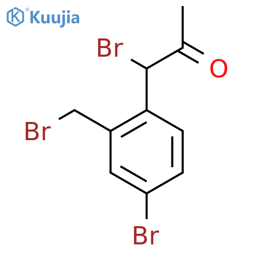 1-Bromo-1-(4-bromo-2-(bromomethyl)phenyl)propan-2-one structure