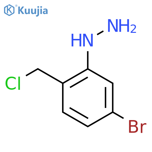 4-Bromo-2-hydrazinylbenzyl chloride structure