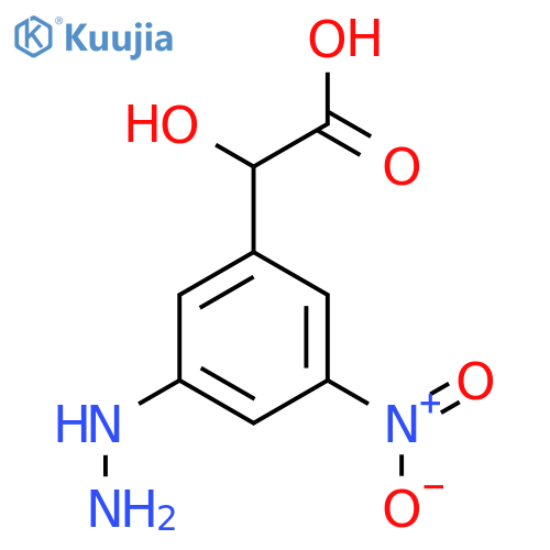3-Hydrazinyl-5-nitromandelic acid structure