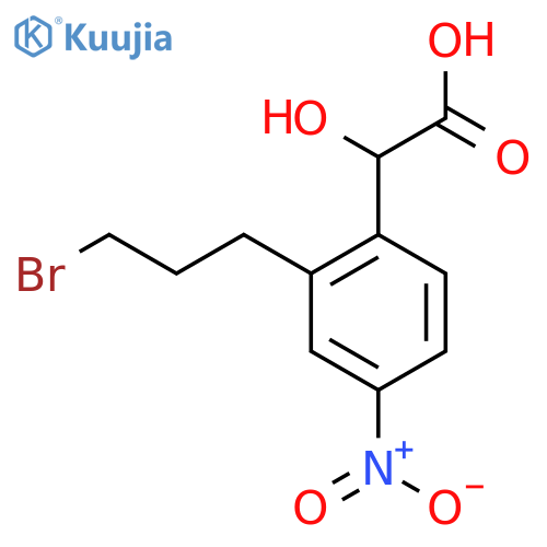 2-(3-Bromopropyl)-4-nitromandelic acid structure