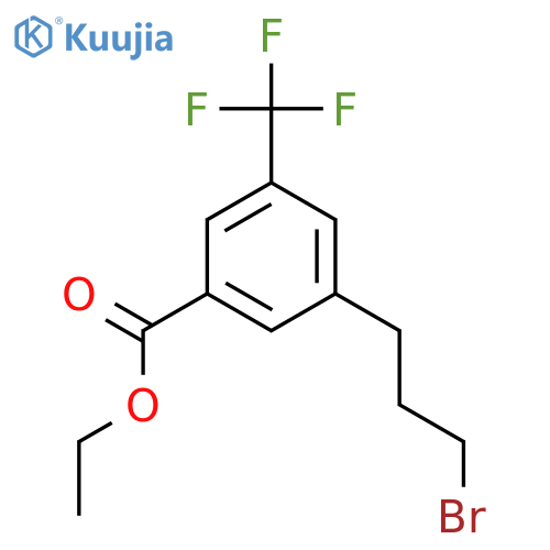 Ethyl 3-(3-bromopropyl)-5-(trifluoromethyl)benzoate structure