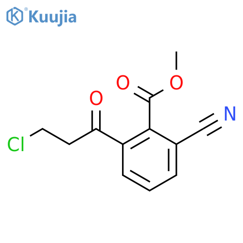 Methyl 2-(3-chloropropanoyl)-6-cyanobenzoate structure