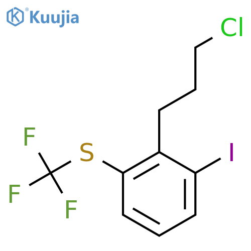 1-(3-Chloropropyl)-2-iodo-6-(trifluoromethylthio)benzene structure
