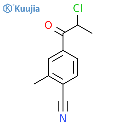 4-(2-Chloropropanoyl)-2-methylbenzonitrile structure
