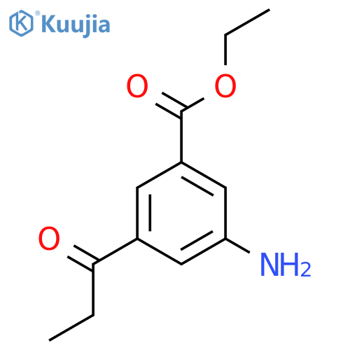 Ethyl 3-amino-5-propionylbenzoate structure