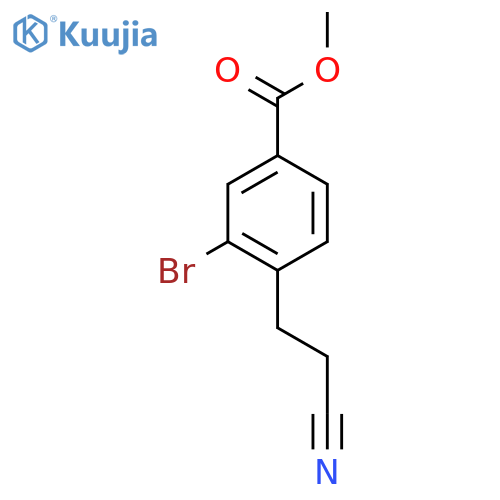 Methyl 3-bromo-4-(2-cyanoethyl)benzoate structure