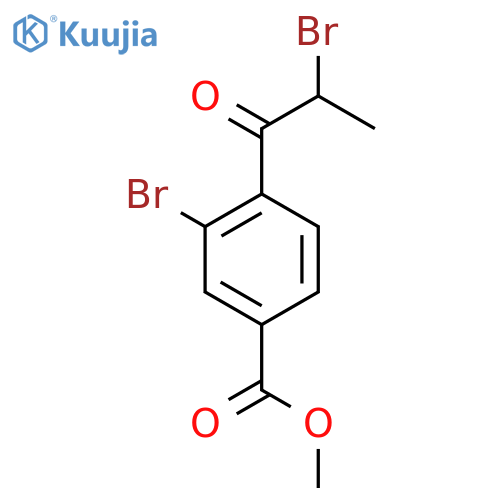 Methyl 3-bromo-4-(2-bromopropanoyl)benzoate structure