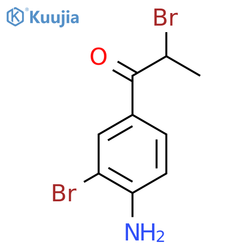 1-(4-Amino-3-bromophenyl)-2-bromopropan-1-one structure