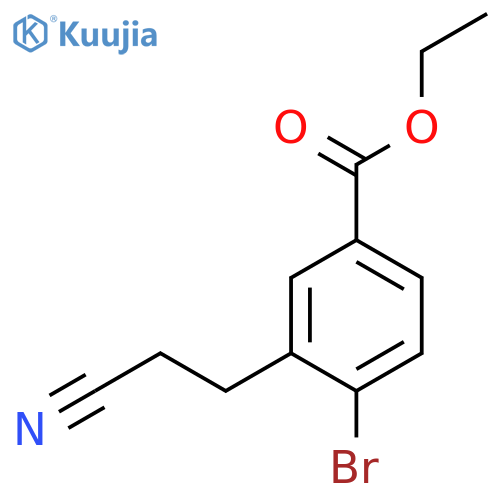 Ethyl 4-bromo-3-(2-cyanoethyl)benzoate structure