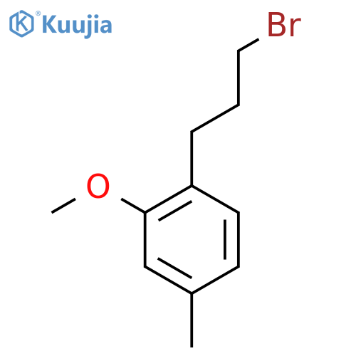 2-(3-Bromopropyl)-5-methylanisole structure
