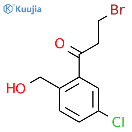 3-Bromo-1-(5-chloro-2-(hydroxymethyl)phenyl)propan-1-one structure