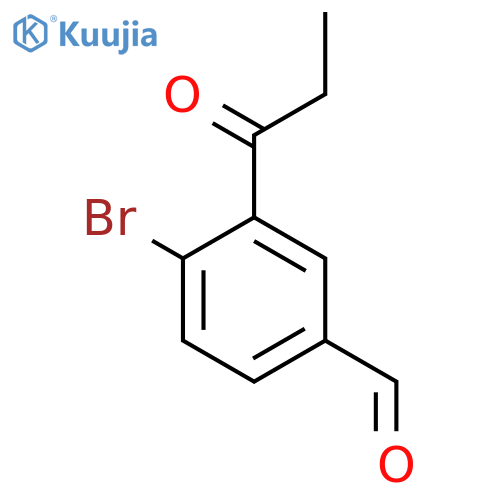 4-Bromo-3-propionylbenzaldehyde structure