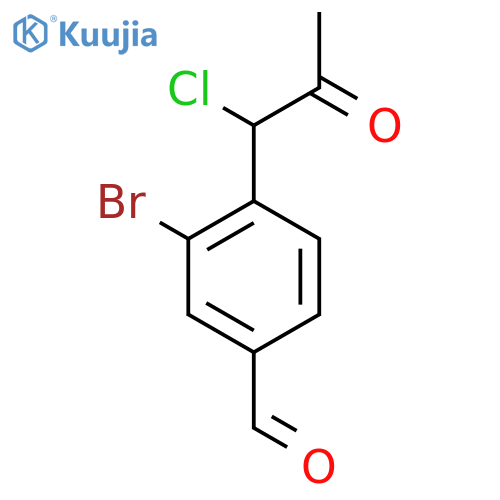 3-Bromo-4-(1-chloro-2-oxopropyl)benzaldehyde structure