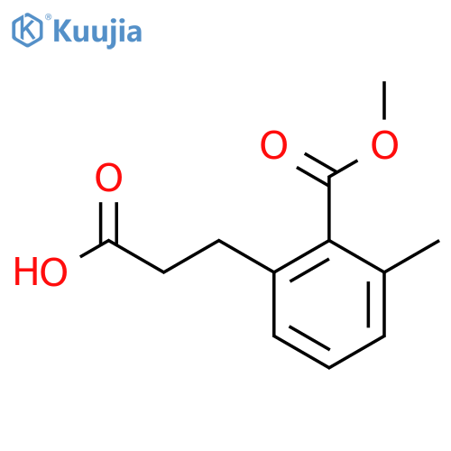 Methyl 2-(2-carboxyethyl)-6-methylbenzoate structure