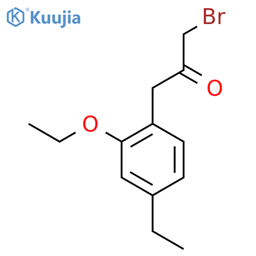 1-Bromo-3-(2-ethoxy-4-ethylphenyl)propan-2-one structure