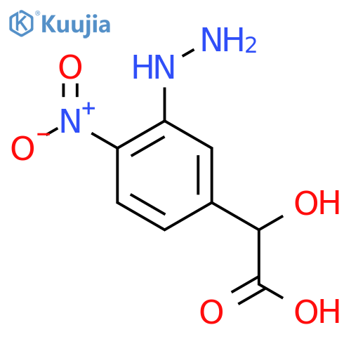 3-Hydrazinyl-4-nitromandelic acid structure
