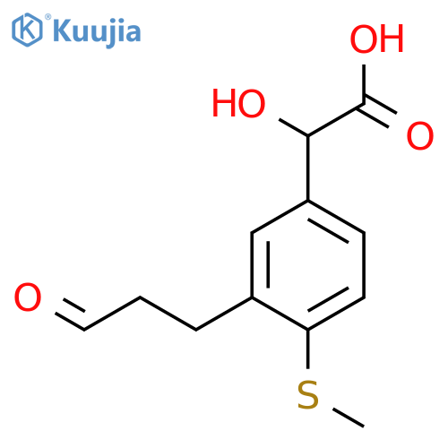 4-(Methylthio)-3-(3-oxopropyl)mandelic acid structure