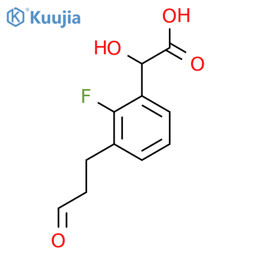 2-Fluoro-3-(3-oxopropyl)mandelic acid structure