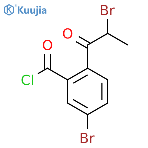 5-Bromo-2-(2-bromopropanoyl)benzoyl chloride structure