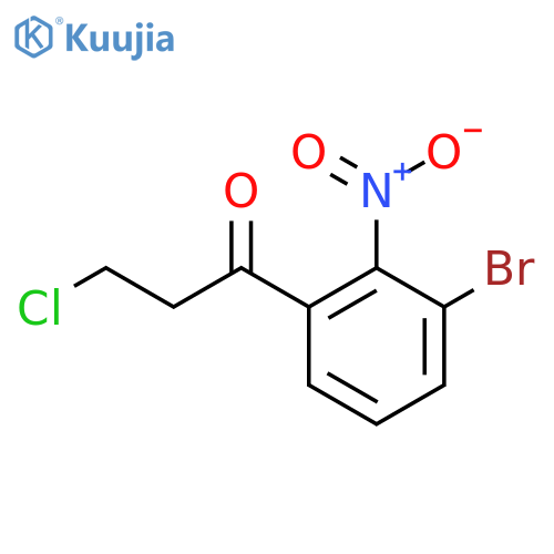 1-(3-Bromo-2-nitrophenyl)-3-chloropropan-1-one structure