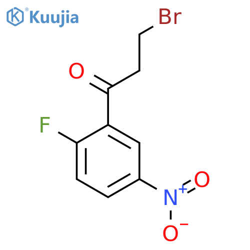 3-Bromo-1-(2-fluoro-5-nitrophenyl)propan-1-one structure