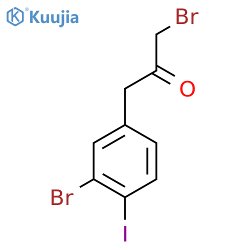 1-Bromo-3-(3-bromo-4-iodophenyl)propan-2-one structure