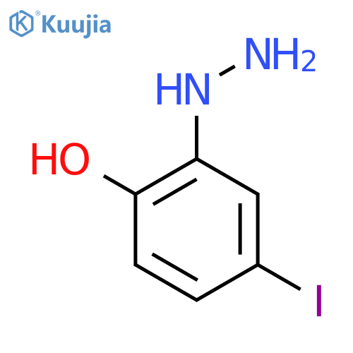 2-Hydroxy-5-iodophenylhydrazine structure