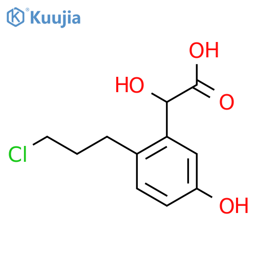2-(3-Chloropropyl)-5-hydroxymandelic acid structure