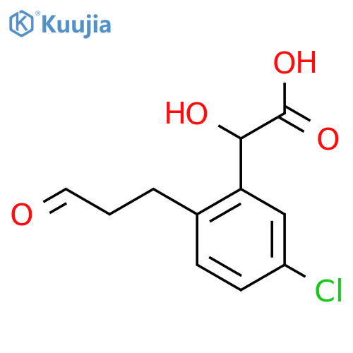 5-Chloro-2-(3-oxopropyl)mandelic acid structure