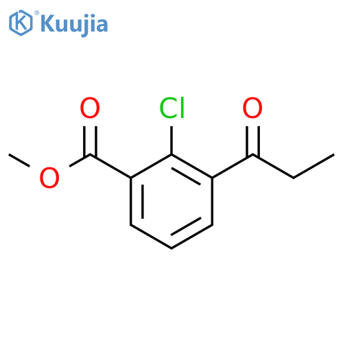 Methyl 2-chloro-3-propionylbenzoate structure