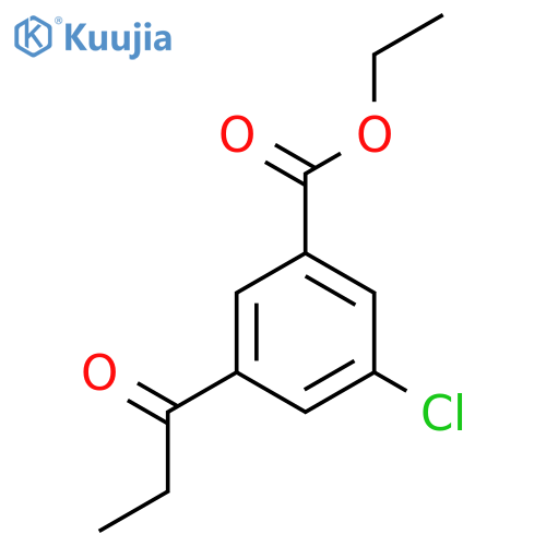 Ethyl 3-chloro-5-propionylbenzoate structure
