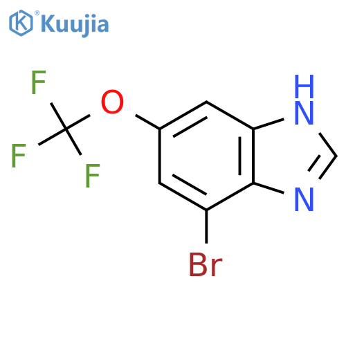 4-Bromo-6-(trifluoromethoxy)-1H-benzodimidazole structure