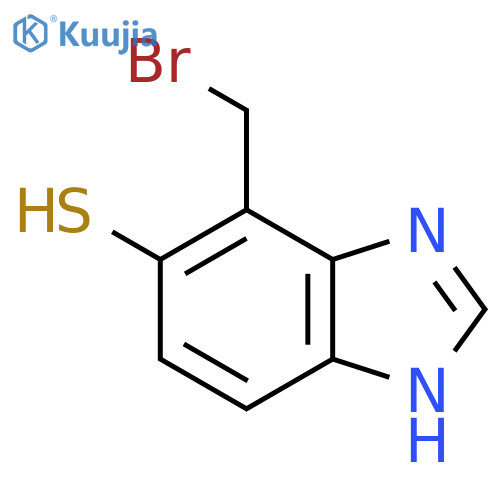4-Bromomethyl-5-mercapto-1H-benzimidazole structure
