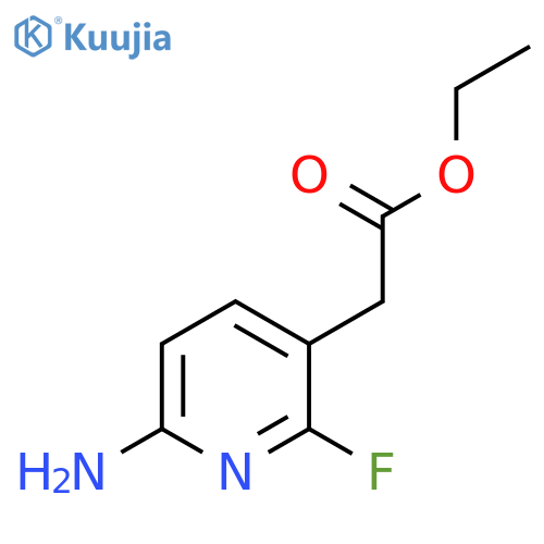 Ethyl 6-amino-2-fluoropyridine-3-acetate structure