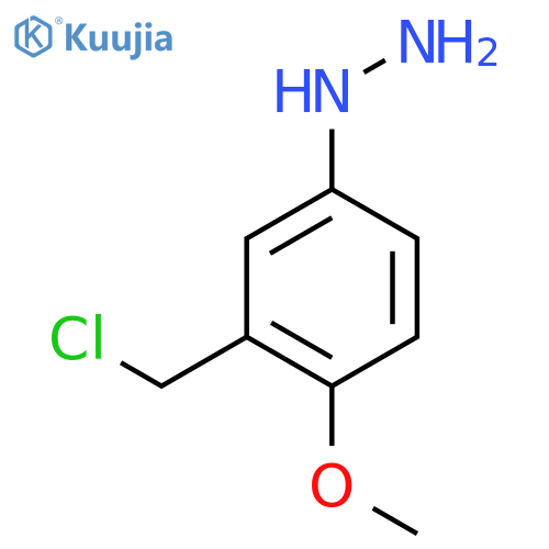 3-(Chloromethyl)-4-methoxyphenylhydrazine structure