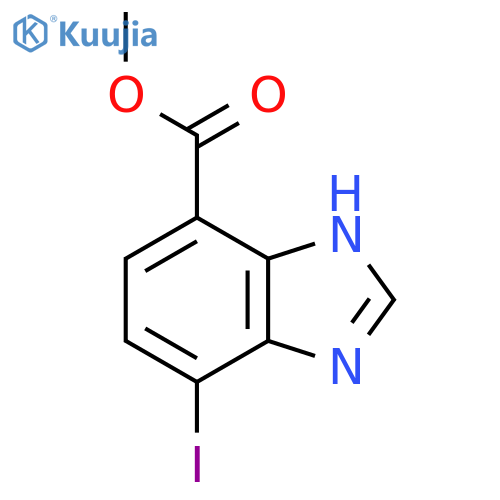 Methyl 4-iodo-1H-benzimidazole-7-carboxylate structure