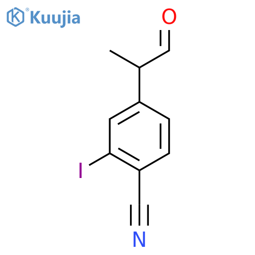 4-Cyano-3-iodophenylpropanal structure