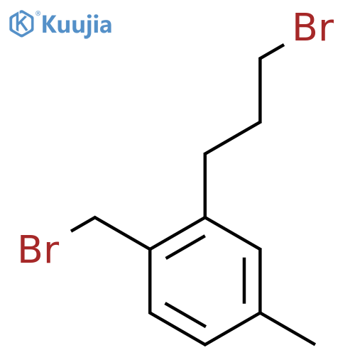 2-(3-Bromopropyl)-4-methylbenzyl bromide structure