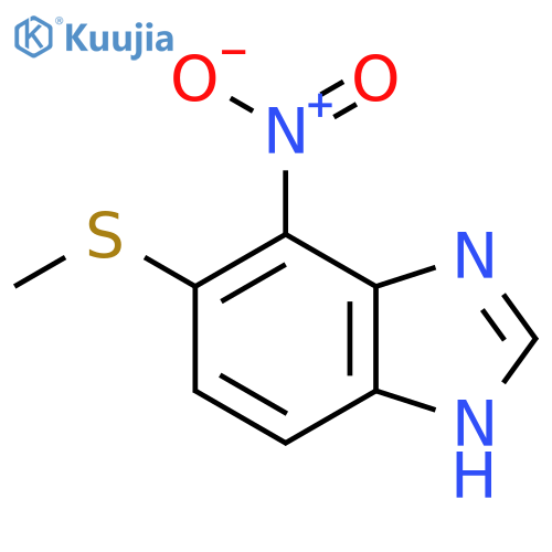 5-Methylthio-4-nitro-1H-benzimidazole structure